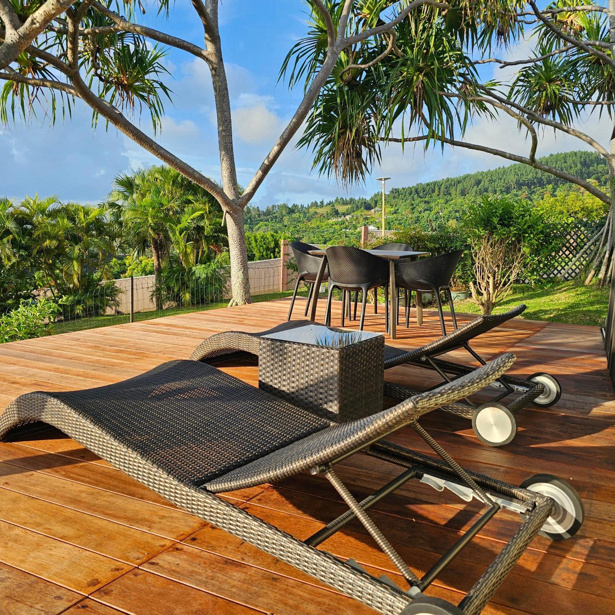 Jolie Maison Vue Ocean et Moorea Punaauia  Extérieur photo